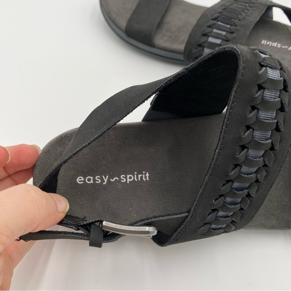 Easy Spirit Women's Saphyre Slingback Strappy Comfort Sandals Shoes Black Size 8 - Picture 3 of 10